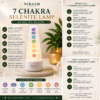 7 Chakra Selenite Lamp