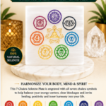 7 Chakra Selenite Plate (Square)