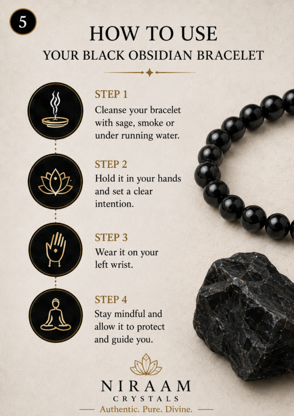 Black Obsidian Bracelet