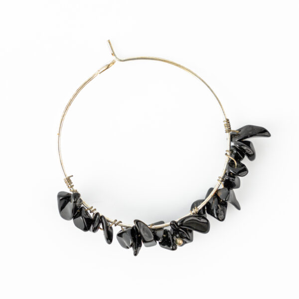 Black Tourmaline Jhumka