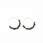 Black Tourmaline Jhumka