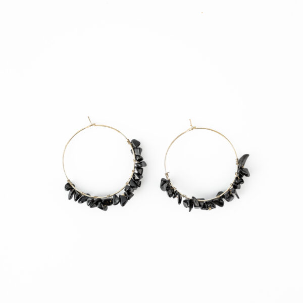 Black Tourmaline Jhumka