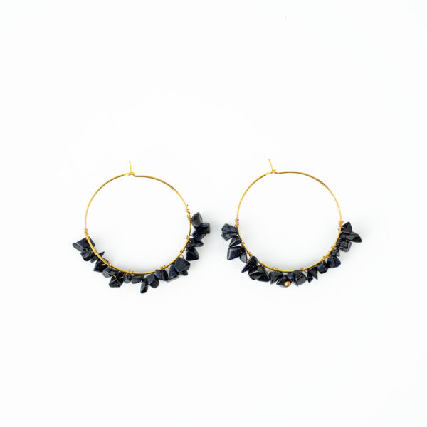 Blue Goldstone Jhumka