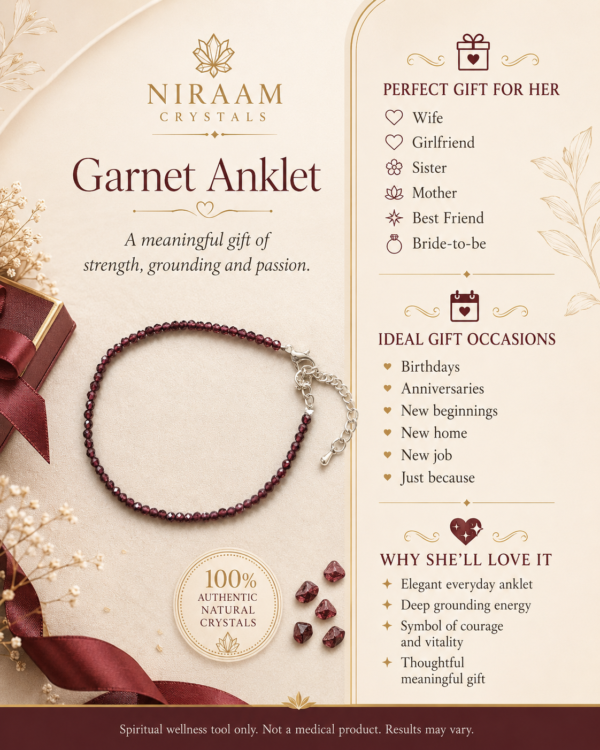 Garnet Anklet