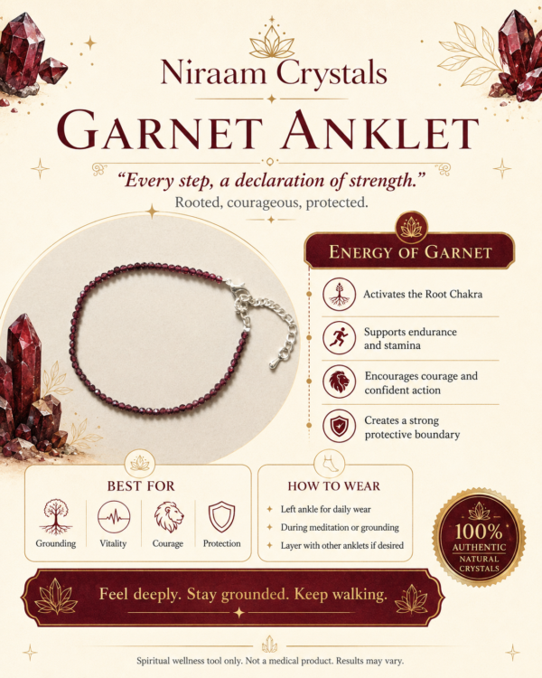 Garnet Anklet