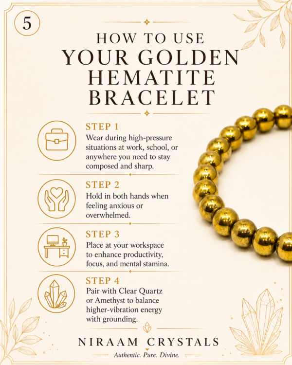 Golden Hematite Bracelet