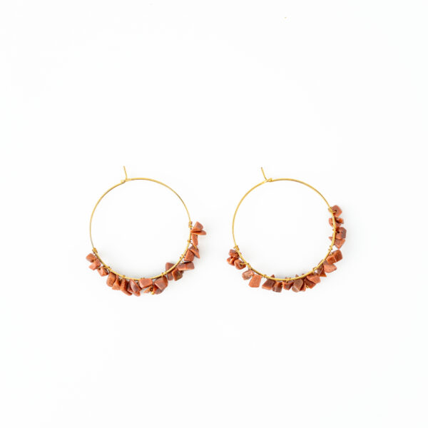 Golden Sunstone Jhumka
