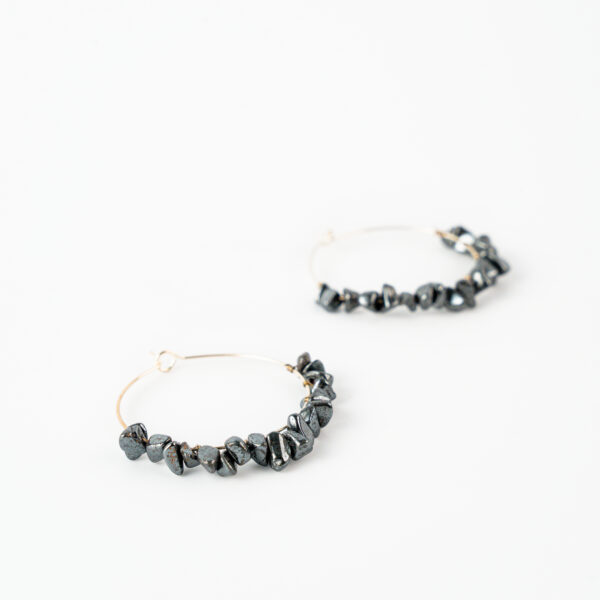 Hematite Jhumka