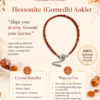 Hessonite Anklet