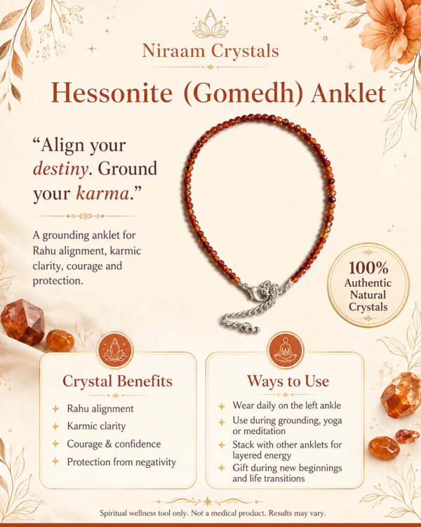Hessonite Anklet