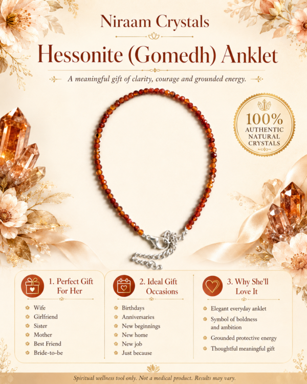 Hessonite Anklet