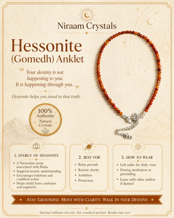 Hessonite Anklet