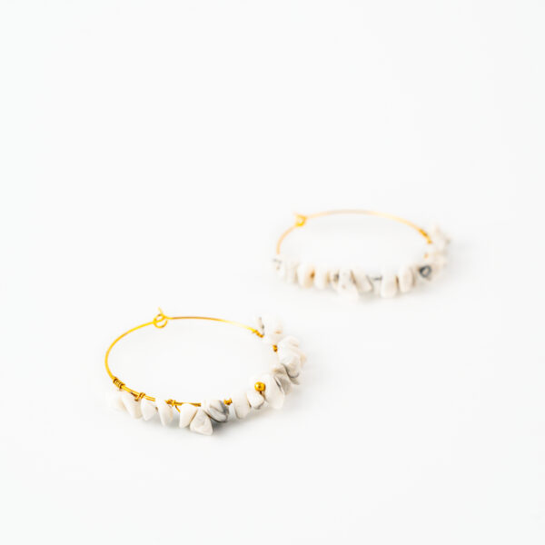 Howlite Jhumka