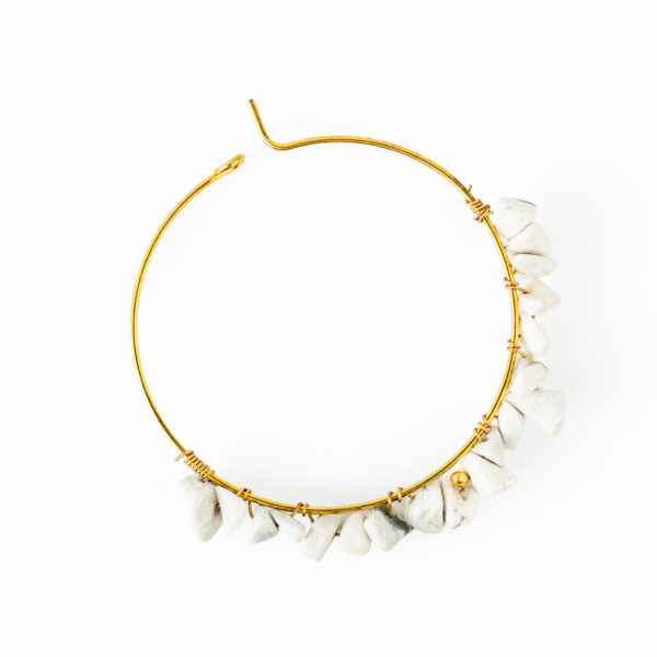 Howlite Jhumka