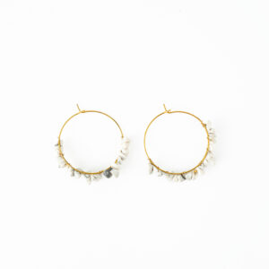 Howlite Jhumka