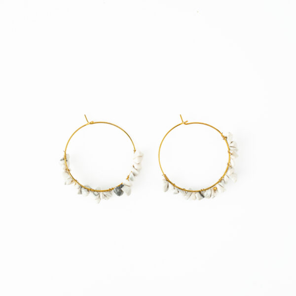 Howlite Jhumka