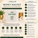 I am a Money Magnet Selenite Plate (Square)