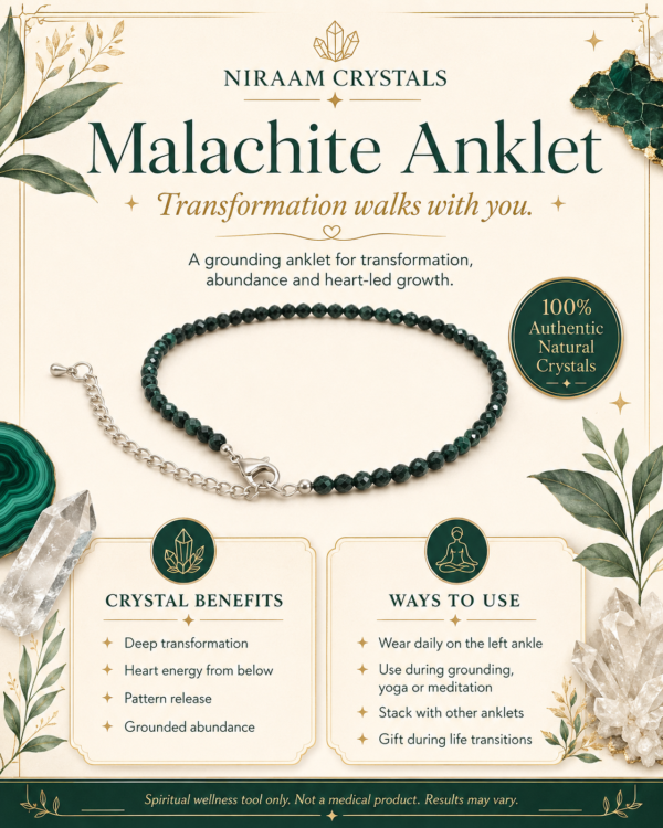 Malachite Anklet