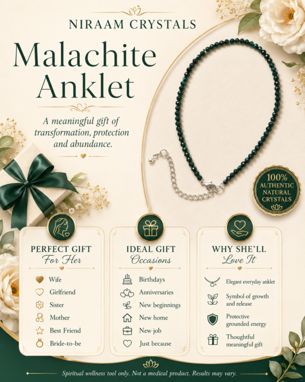 Malachite Anklet
