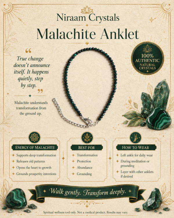 Malachite Anklet