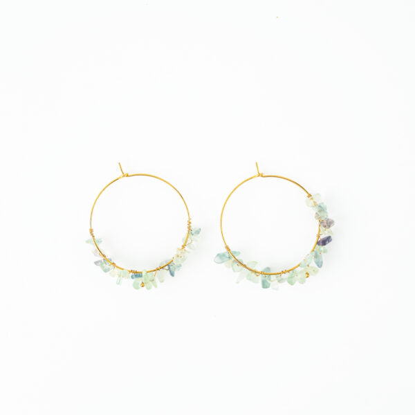 Multi Fluorite Jhumka