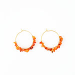 Orange Carnelian Jhumka