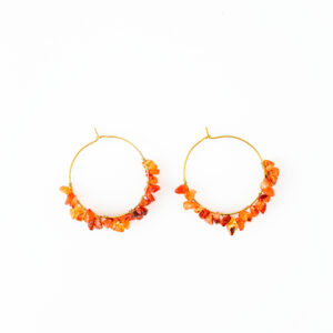 Orange Carnelian Jhumka