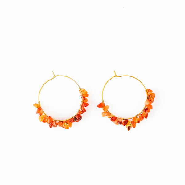 Orange Carnelian Jhumka