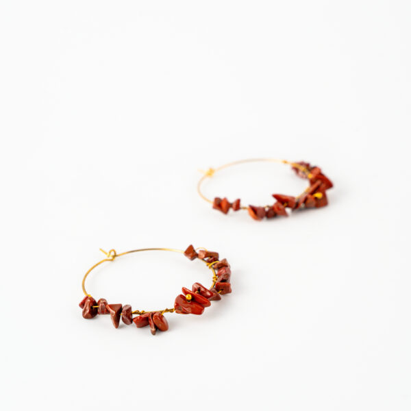 Red Jasper Jhumka