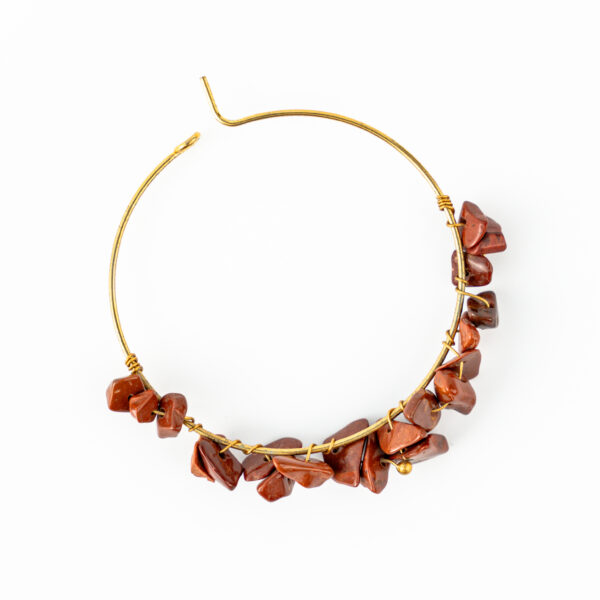 Red Jasper Jhumka
