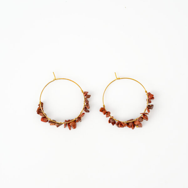 Red Jasper Jhumka