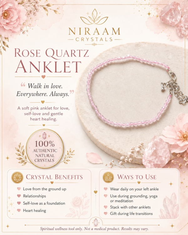 Rose Quartz Anklet