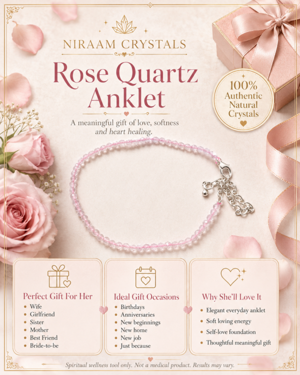 Rose Quartz Anklet