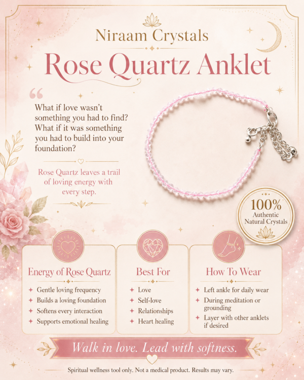 Rose Quartz Anklet