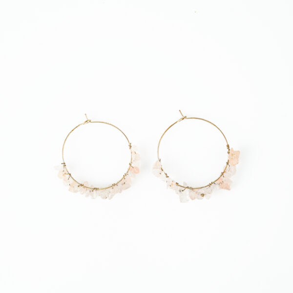 Rose Quartz Jhumka