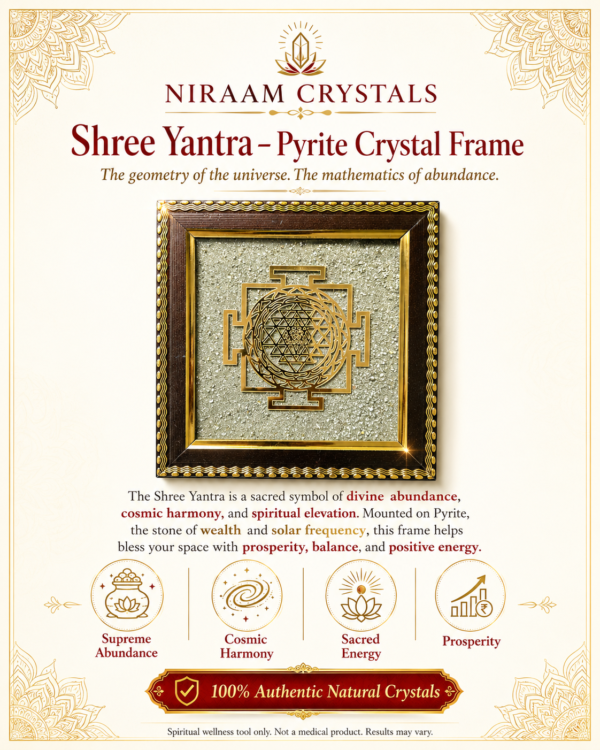 Shree Yantra Pyrite Frame