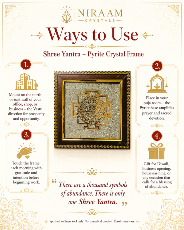 Shree Yantra Pyrite Frame