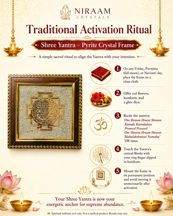 Shree Yantra Pyrite Frame