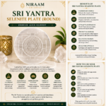 Shree Yantra Selenite Plate (Round)