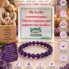 Family Harmony Manifestation Plate with Amethyst Bracelet