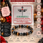 Kali Shakti Protection Manifestation Plate with Triple Protection Bracelet