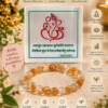Vighnaharta Selenite Plate with Citrine Bracelet Combo
